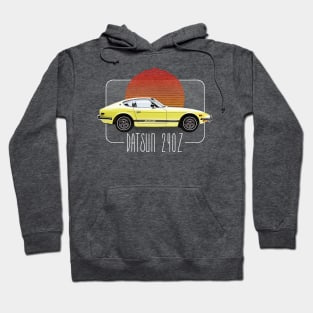 Datsun 240Z Retro Classic Car Lover Design Hoodie